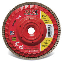 CGW Abrasives 30155 - Plastic Backing Flap Discs with Internal 5/8-11 Threads