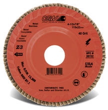 CGW Abrasives 39712 - Plastic Backing Flap Discs