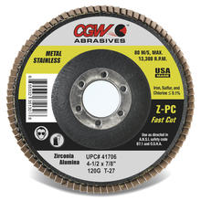 CGW Abrasives 41742 - Fast Cut Z-PC Flap Discs