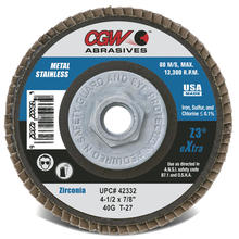 CGW Abrasives 42142 - eXtra Z3 Zirconia Flap Discs