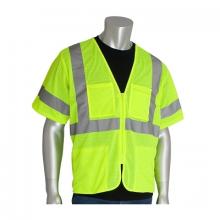 Protective Industrial Products 303MVGZ4PLY5X - PIP ANSI Type R Class 3 Value Four Pocket Mesh Vests