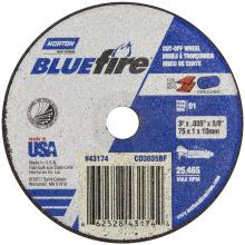 Saint-Gobain Abrasives Inc. 66252843174 - 3 x .035 x 3/8 In. BlueFire Cut-Off Wheel 46 X T01/41