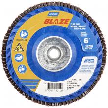 Saint-Gobain Abrasives Inc. 66261132129 - 6 x 5/8 - 11 In. Blaze Plastic Flat Flap Disc T27 60 Grit R980P CA