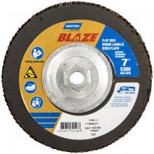 Saint-Gobain Abrasives Inc. 66261132148 - 7 x 5/8 - 11 In. Blaze Fiberglass HD Flat Flap Disc T27 40 Grit R980P CA