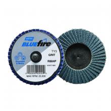 Saint-Gobain Abrasives Inc. 77696090174 - 3 In. BlueFire Plastic Flat Mini Flap Disc Type III T27 P120 Grit R884P2 ZA