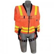 3M 1107404 - DBI-SALA Delta Vest Hi-Vis Reflective Workvest Harness with Tongue Buckle Leg Straps