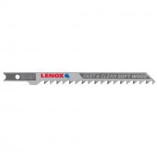 Lenox 1990849 - LENOX U-Shank Clean Wood Cutting Jig Saw Blade, 4" X 5/16" 6 Tpi, 3 Pack