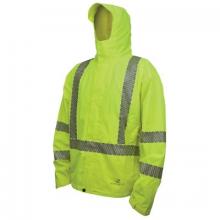 Radians RW11-3ZGR-4X - Radians RW11 Type R Class 3 Waterproof Lightweight Packable Raincoats