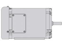 BurrKing 150B-3450C - Motor 1-1/2 Hp, 3 Ph, 220/440V, 3450 rpm w/C-Face