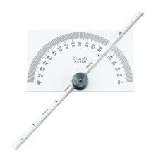 LS Starrett C493B - PROTRACTOR & DEPTH GAGE, 6", RECTANGULAR HEAD