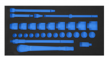 Williams JHWFWSH-2933FM - 3/3 Foam Drawer Inset Only for 29 pc 3/4 Drive 12-Point SAE Socket and Drive Tool Set