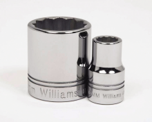 Williams JHWSTM-1215 - 1/2" Drive 12-Point Metric 15 mm Shallow Socket