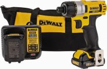 DEWALT DCF610S2 - DEWALT 12V Max Cordless Screwdriver, 1/4-Inch Hex Chuck, 1-Inch Bit Tips, Electric