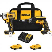 DEWALT DCK268D2 - DEWALT 20V Max Bl Screwgun & Impact Kit (2.0Ah)