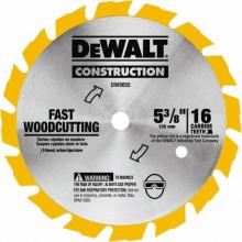 DEWALT DW9055 - DEWALT 5-3/8-Inch Circular Saw Blade, Carbide, 16-Tooth