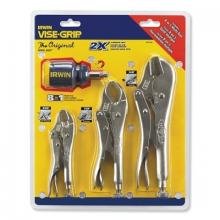 STANLEY 2077703 - Irwin VISE-GRIP The Original 3 Pc. Locking Pliers Sets with 8-in-1 Screwdriver