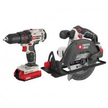 PORTER-CABLE PCCK605L2 - PORTER-CABLE 20V Max Lithium 2 Tool Combo Kit