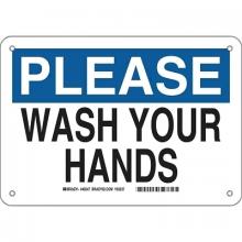 Brady 46547 - Brady Please Wash Your Hands Signs