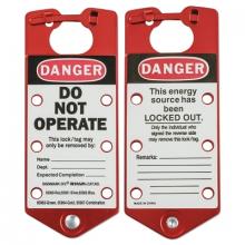 Brady 22075R - Brady Labeled Lockout Hasps