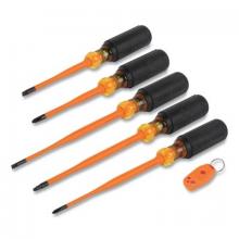 Klein Tools 33736INS - Klein Tools 6 Piece Slim-Tip Insulated and Magnetizer Screwdriver Sets