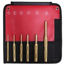 Mayhew 67007 - Mayhew 6 Piece Brass Pin Punch Set SAE