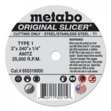 Metabo 655316000 - Metabo Original Slicer Cutting Wheels