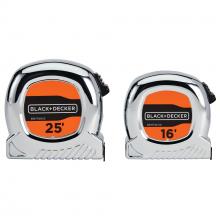 BLACK AND DECKER BDHT36456AEV - BLACK+DECKER Tape Measure Bundle, 25-Foot & 16-Foot