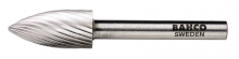 Bahco BAHHSGG1225E - 1/2" Head Diameter High Speed Steel Rotary Burrs Arch Pointed Nose Extra Coarse Toothing