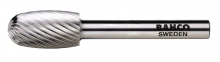 Bahco BAHHSGE0614M - 1/4" Head Diamter High Speed Steel Rotary Burrs Oval Medium Toothing