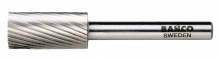 Bahco BAHHSGC1020M - 3/8" Diameter Of Head High Speed Steel Rotary Burrs Cylinder Round Nose Medium Toothing