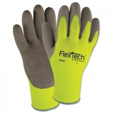 Wells Lamont Y9239TM - Wells Lamont FlexTech Hi-Visibility Knit Thermal Gloves with Latex Palm