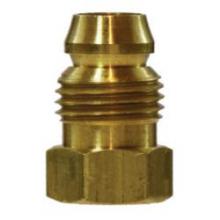 Midland Industries 16011 - MIDLAND INDUSTRIES 160 Threaded Brass Double Compression Sleeve Break-Away Nut