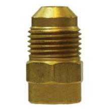 Midland Industries 04061-0408 - AMC® 04061 1/4 in SAE 45 deg Female Flared SAE 45 deg Male Flared Brass Pipe Reducer