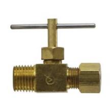 Midland Industries 709101-0404 - AMC® 709101 Compression x MIP Brass Body Needle Valve