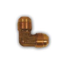 Midland Industries 255X8 - MID-AMERICA FITTINGS 255 SAE 45 deg Male Flared SAE 45 deg Male Flared Brass 90 deg Barstock Elbow