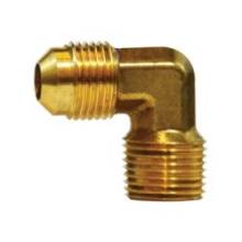 Midland Industries 10283 - MIDLAND INDUSTRIES 102 Male Flared Male NPTF Brass 90 deg Elbow