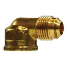 Midland Industries 10314B - MIDLAND INDUSTRIES 103 Male Flared FNPTF Brass 90 deg Barstock Elbow