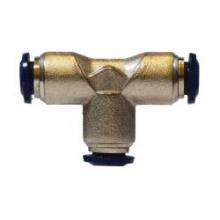 Midland Industries 20025N - MIDLAND INDUSTRIES 200 Push-In Brass Nickel-Plated Union Tee