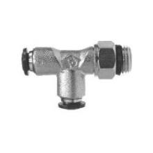 Midland Industries 20163N - MIDLAND INDUSTRIES 201 Tube OD MIP Tube OD Brass Nickel-Plated Swivel Run Tee