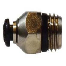 Midland Industries 20706N - MIDLAND INDUSTRIES 206 Push-In MIP Brass Nickel-Plated Straight Adapter