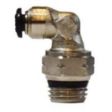 Midland Industries 20805N - MIDLAND INDUSTRIES 206 Push-In MNPT Global Brass Nickel-Plated 90 deg Swivel Elbow