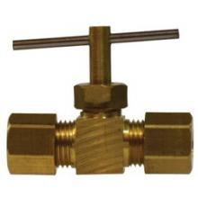 Midland Industries 26020 - MIDLAND INDUSTRIES 260 Compression Connection Brass Body Needle Valve