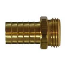 Midland Industries 30043 - MIDLAND INDUSTRIES 3003 Garden Hose Barbed MGH Brass Straight Male End Hex Adapter