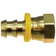 Midland Industries 30232 - MIDLAND INDUSTRIES 302 Push-On Hose Barbed Female SAE 45 deg/37 deg JIC Swivel Brass Adapter