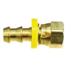 Midland Industries 30268 - MIDLAND INDUSTRIES 302 Push-On Hose Barbed Female JIC Swivel Brass Swivel Connector