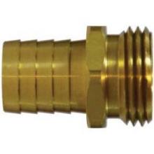 Midland Industries 30471 - MIDLAND INDUSTRIES 304 Garden Hose Barbed 3/4 in MGH Brass Short Shank Male End Hex Adapter