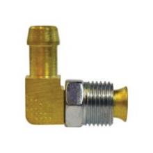 Midland Industries 38861 - MIDLAND INDUSTRIES 3886 Hose Barbed Male Inverted Flared Brass 90 deg Swivel Elbow