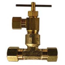 Midland Industries 709178-0606 - AMC® 709178 Compression x Compression Brass Body Needle Valve