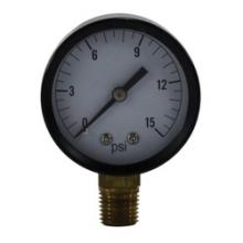 Midland Industries 80007 - MIDLAND INDUSTRIES 8000 2 in Dial 1/4 in Connection Pneumatic Pressure Gauge