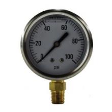 Midland Industries 80061 - MIDLAND INDUSTRIES 80 2-1/2 in Dial +/-1.5 % Accuracy 1/4 in Connection Pneumatic Pressure Gauge